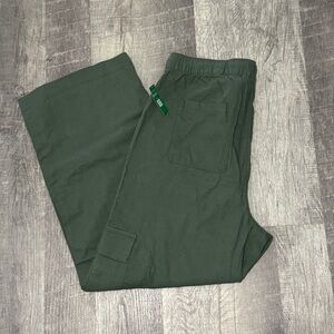 Gap Linen-blend Wide Leg pull on cargo pants